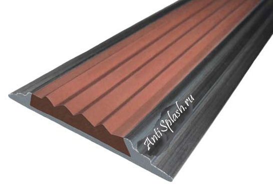 Алюминиевая Полоса АП-46 (клеевая основа), 2000 мм, коричневая