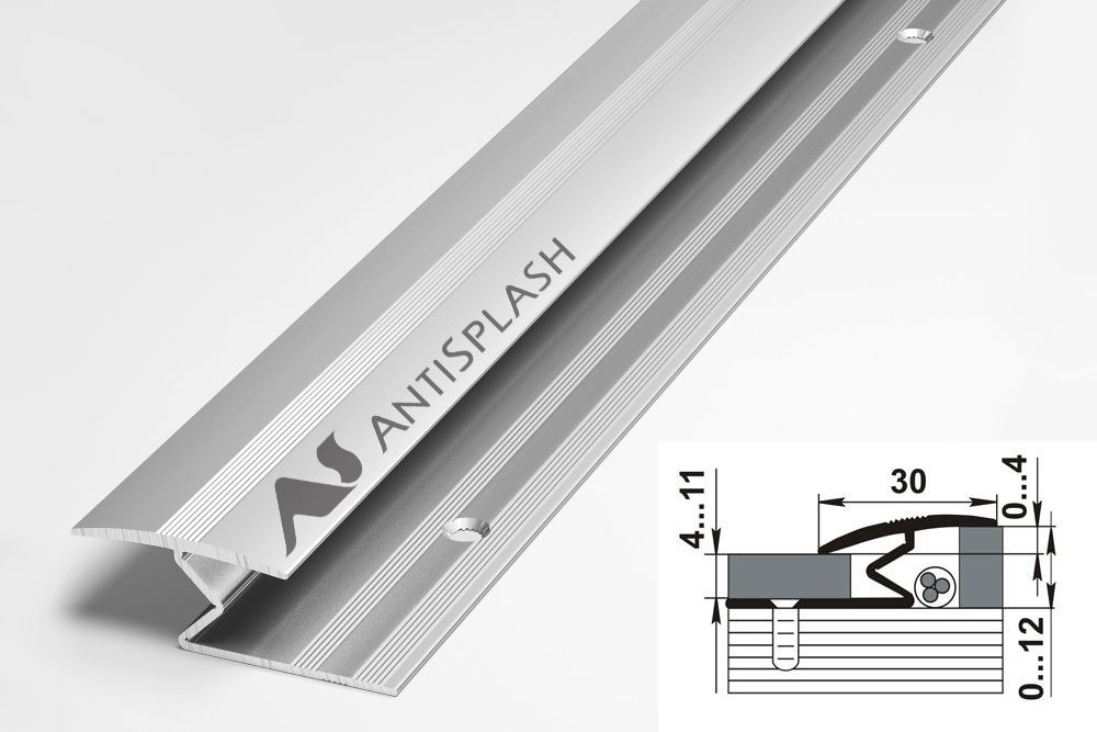 Профиль алюминиевый  ПР-01 30x2700 мм, без покрытия
