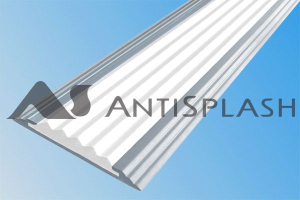 Алюминиевая Полоса с резиновой вставкой АП-40 шампань матовое 2700мм вставка белая