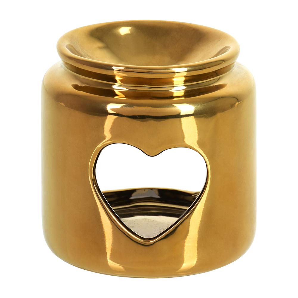 Аромалампа "Сердце", свеча в комплекте, цвет - золотой, 7,5 х 7,5 см, для бани и сауны"Банные штучки