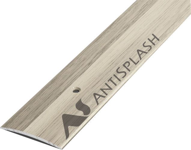 Порог алюминиевый  ПС-03 37x3,3x1800 мм, клен беленый