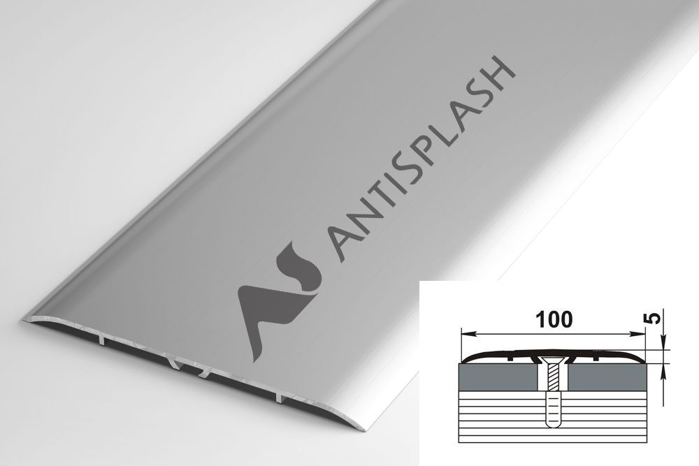 Порог алюминиевый  ПС-06 100x5x1350 мм, без покрытия