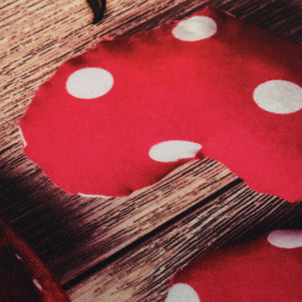 Коврик влаговпитывающий "Velur" 50x80 см "Welcome", коллаж с сердцами