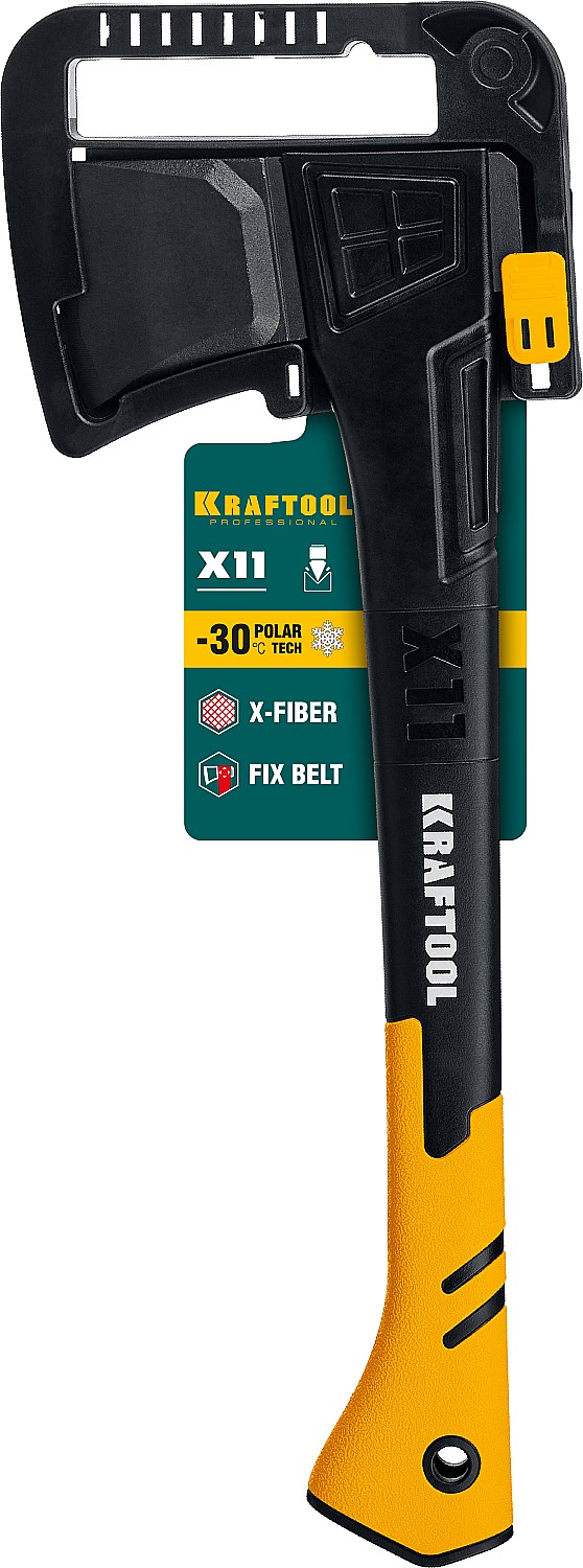 KRAFTOOL X11, 1100/1400 г, в чехле, 450 мм, топор-колун (20660-11)