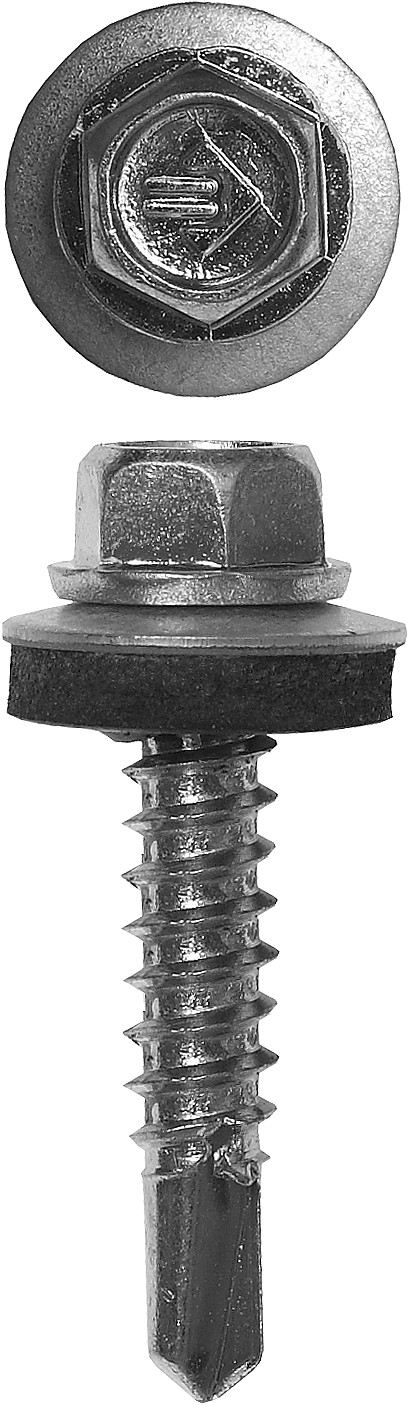 ЗУБР СКМ, 50 х 5.5 мм, цинк, 1000 шт (7,5 кг.), кровельный саморез, Профессионал (4-300310-55-050)