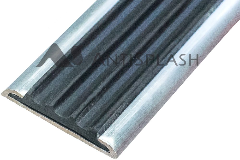 Алюминиевая Полоса с резиновой вставкой АП-32 Евро, 2500мм черный