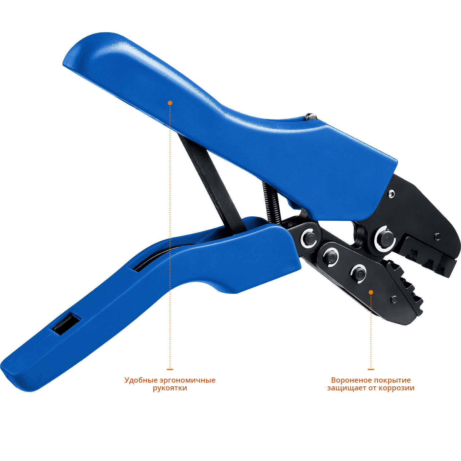 ЗУБР ПК-Н, 5 матриц в кейсе, пресс-клещи для кабельных наконечников, Профессионал(45455)