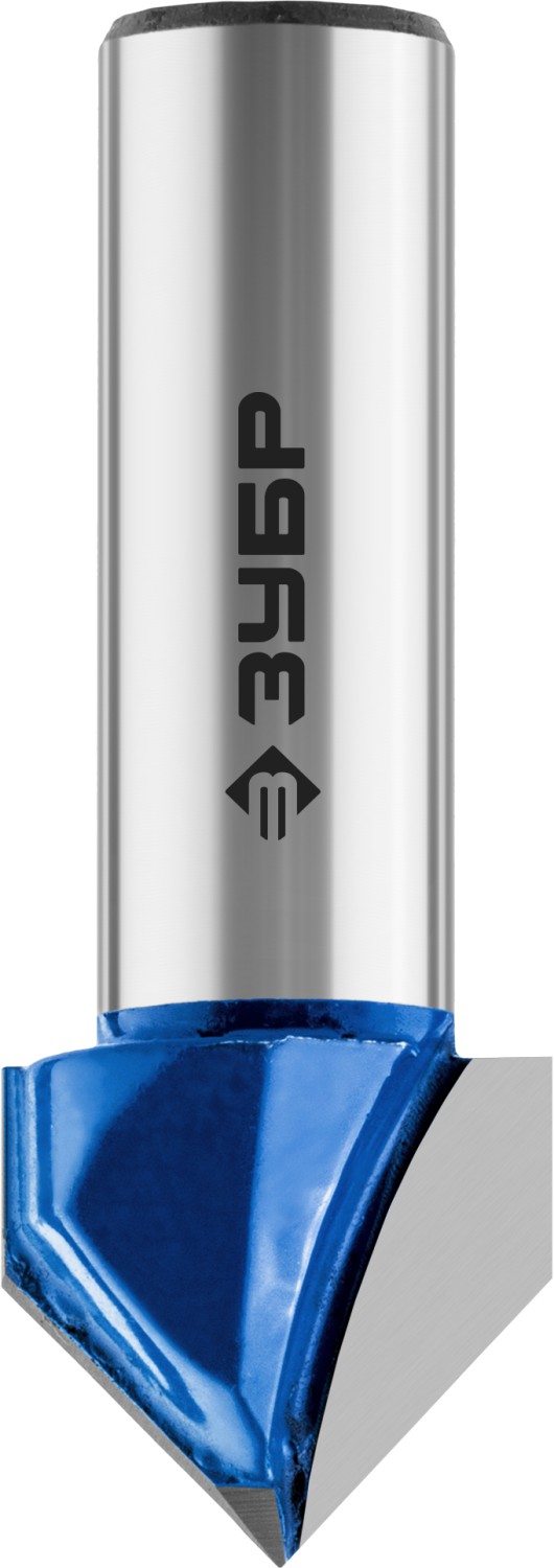 ЗУБР 19 x 17.5 мм, угол 90° мм, фреза пазовая галтельная V-образная, Профессионал (28752-19)