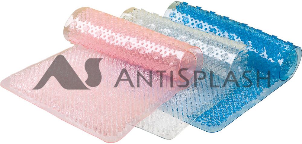 Коврик против скольжения "Травка"  36*65см, розовый