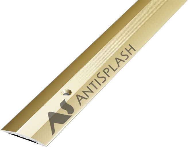 Порог алюминиевый  ПС-03 37x3,3x1800 мм, анод люкс золото