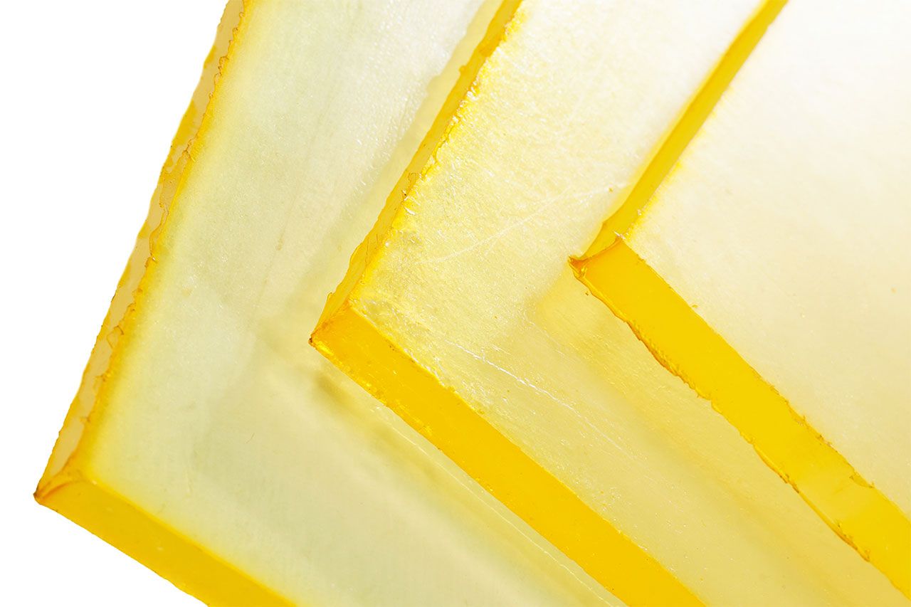 Полиуретан листовой 15 мм (500х500 мм, 4.4 кг, жёлтый) Китай