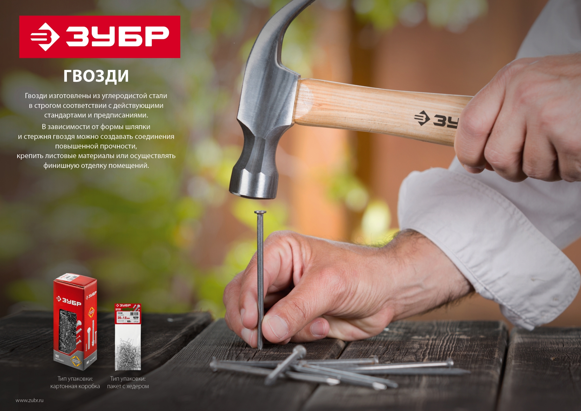 ЗУБР ГОСТ 4029-63, 32 x 2.5 мм, цинк, 100 г, толевые гвозди (305216-25-032)