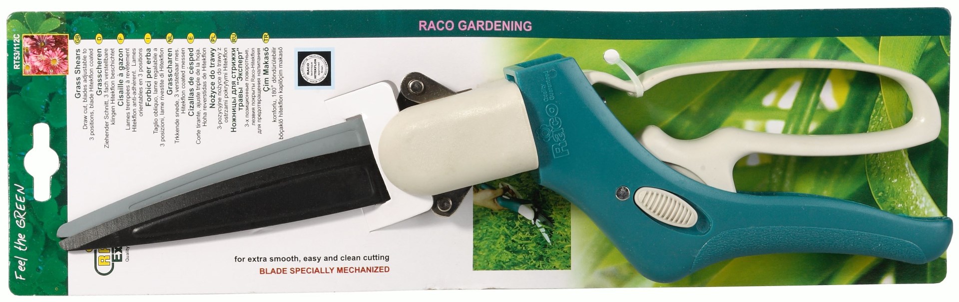 RACO 350 мм, 3-позиционные, поворотные 180°, ножницы для стрижки травы (4202-53/112C)