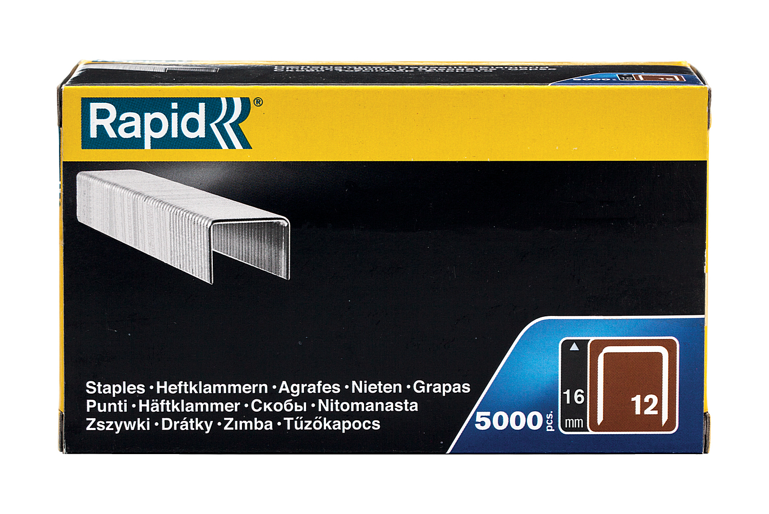 RAPID тип 80, 16 мм, 5000 шт, тонкие широкие скобы (40100522)