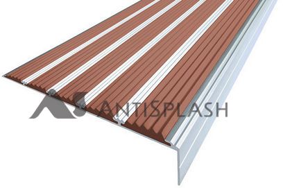 Алюминиевый угол-порог АУ-160, 1000 мм, коричневый