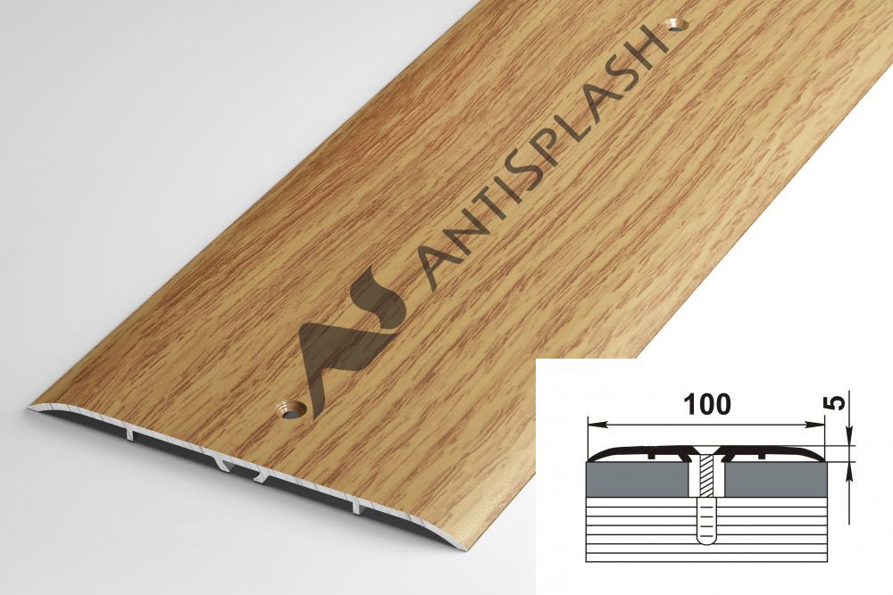 Порог алюминиевый  ПС-05 100x5x900 мм, дуб универсальный