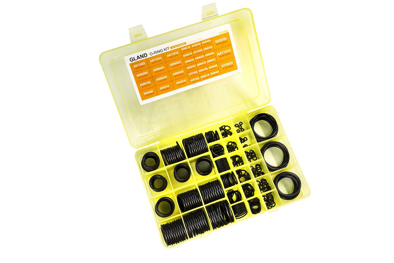 Набор колец уплотнительных резиновых HITACHI 383 шт