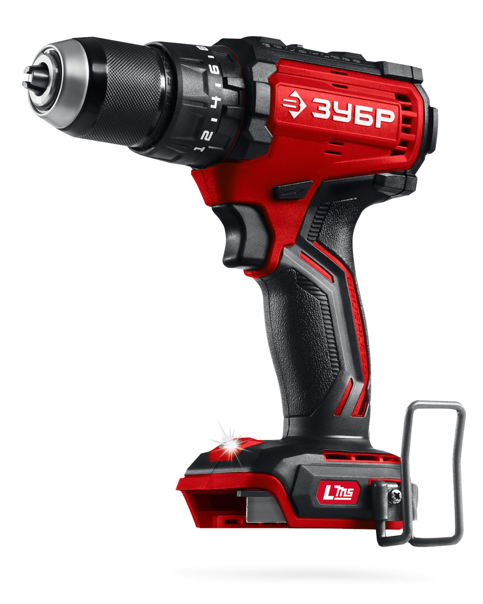 ЗУБР 20 В, 65 Н·м, без АКБ (LMS), бесщеточная ударная дрель-шуруповерт (ДБУ-65)