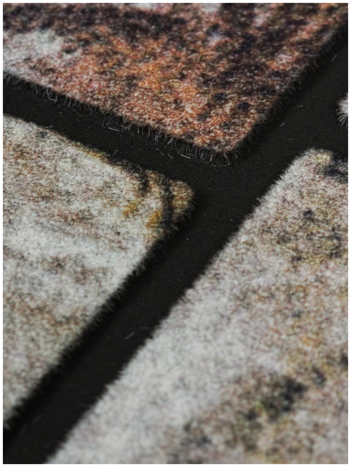 Коврик придверный флокированный "Брусчатка" 60х90 см