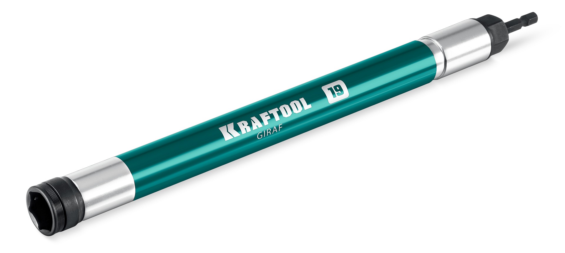 KRAFTOOL X-DRIVE LONG, 19 мм (М12), 285 мм, длинная ударная бита с торцовой головкой (26197-19)