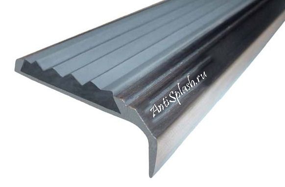 Алюминиевый угол-порог АУ-42 (на клеевой основе), 42x23x2000 мм, серый