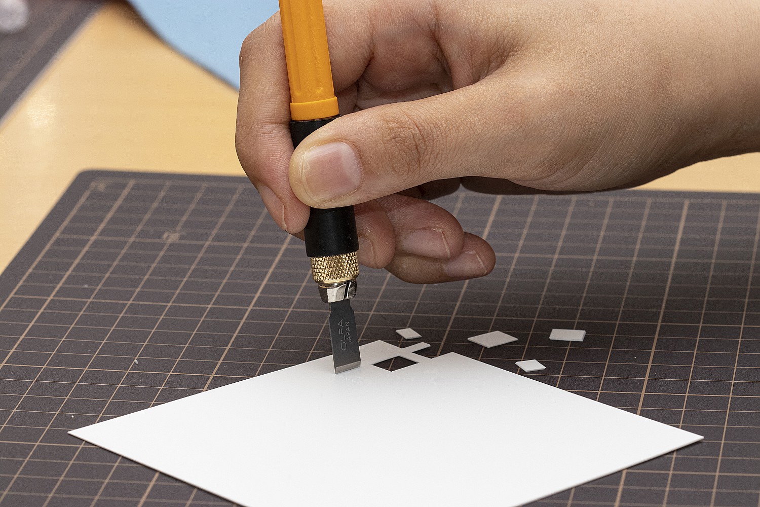 OLFA с профильными лезвиями 6 мм, 4 шт, перовой нож (OL-AK-4)