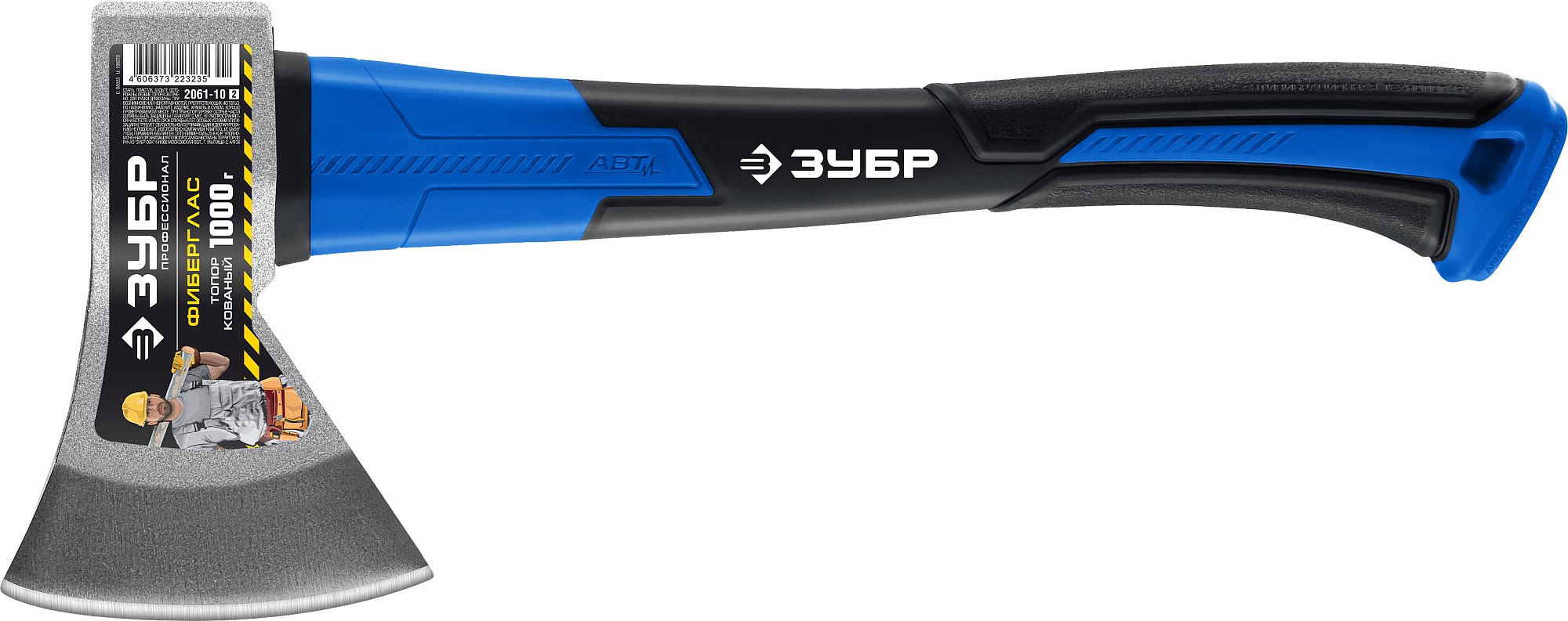 ЗУБР Фибергласс, 1000/1180 г, 430 мм, кованый топор, Профессионал (2061-10)