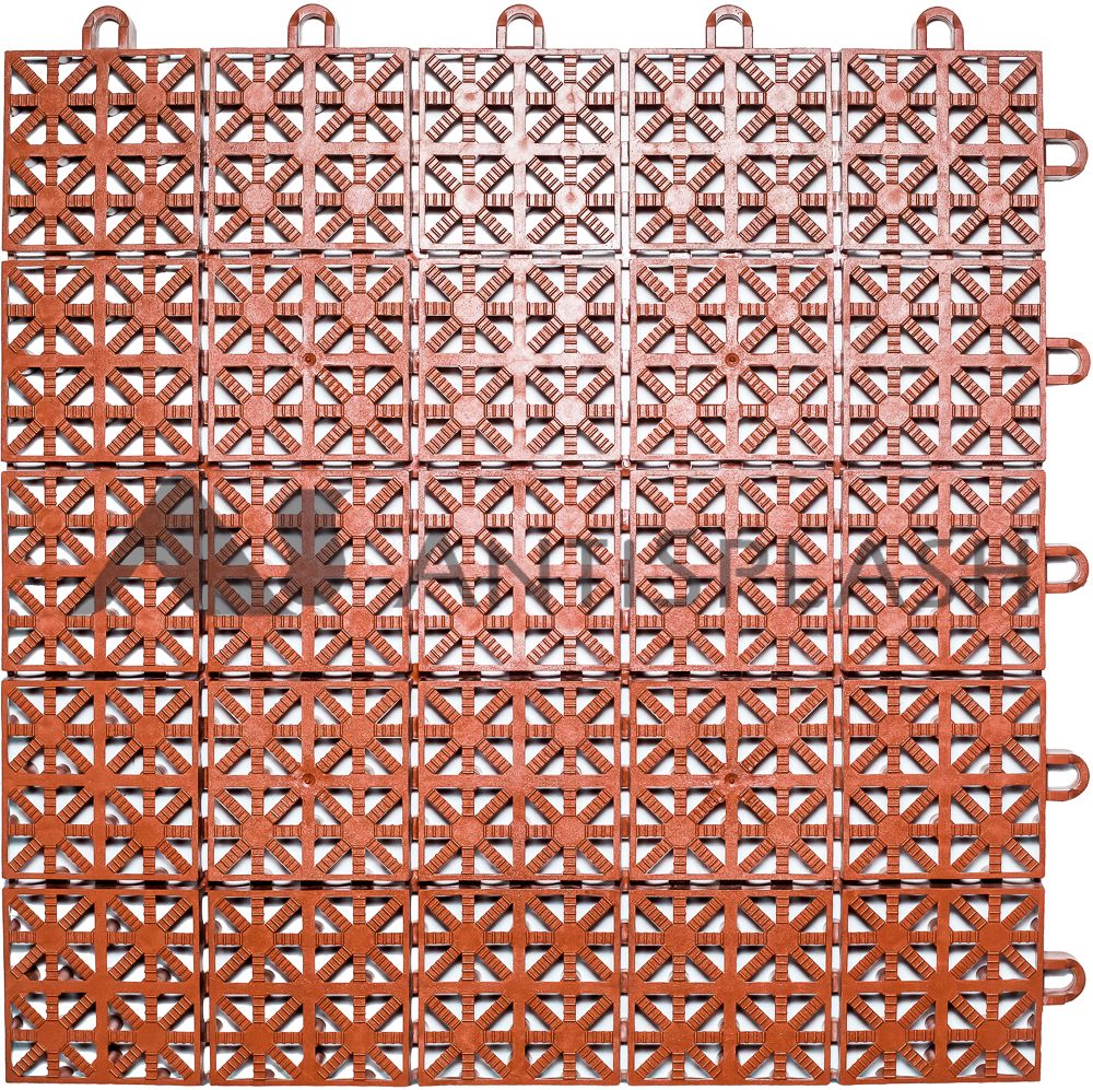 Универсальное пластиковое покрытие 333x333x16, коричневый