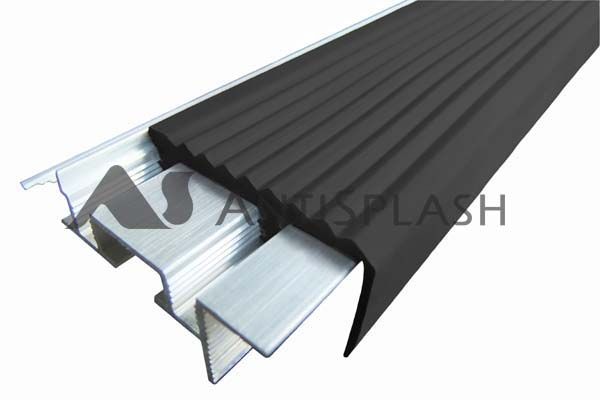 Профили закладные алюминиевые «SafeStep»,черный 1,2 м