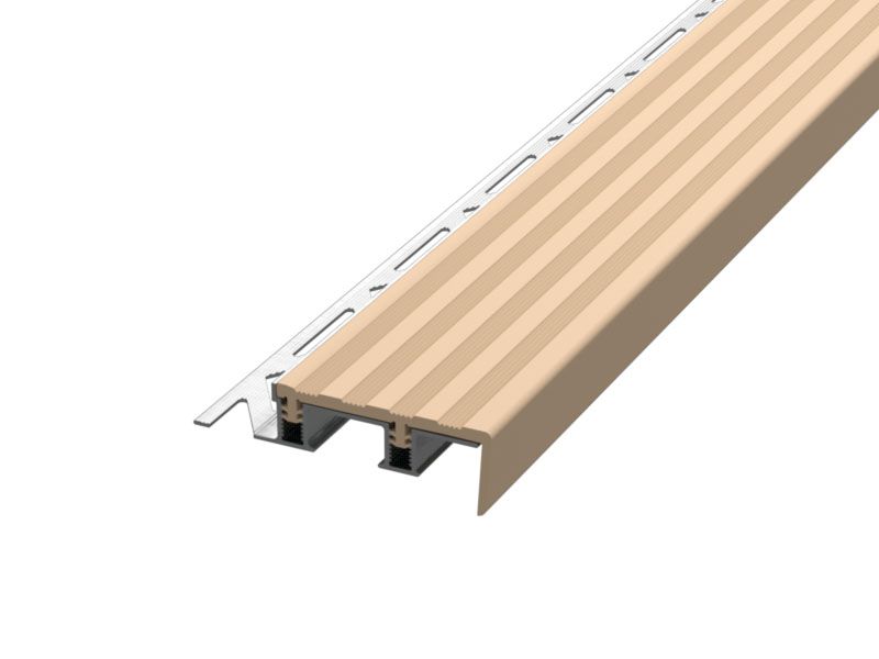 Профиль «Евроступень» 47x20x2500 мм бежевый