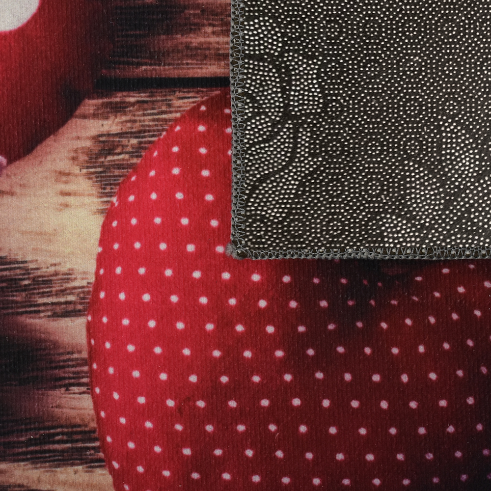 Коврик влаговпитывающий "Velur" 50x80 см "Welcome", коллаж с сердцами