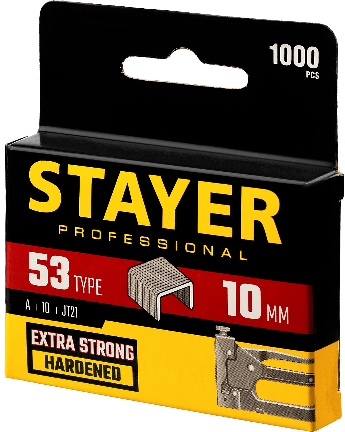 STAYER скобы тип 53 (A/10/JT21), 10 мм, калибр 23GA. 1000 шт. (3159-10)