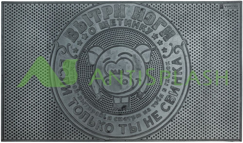 Резиновый коврик Свинка 350х600 мм