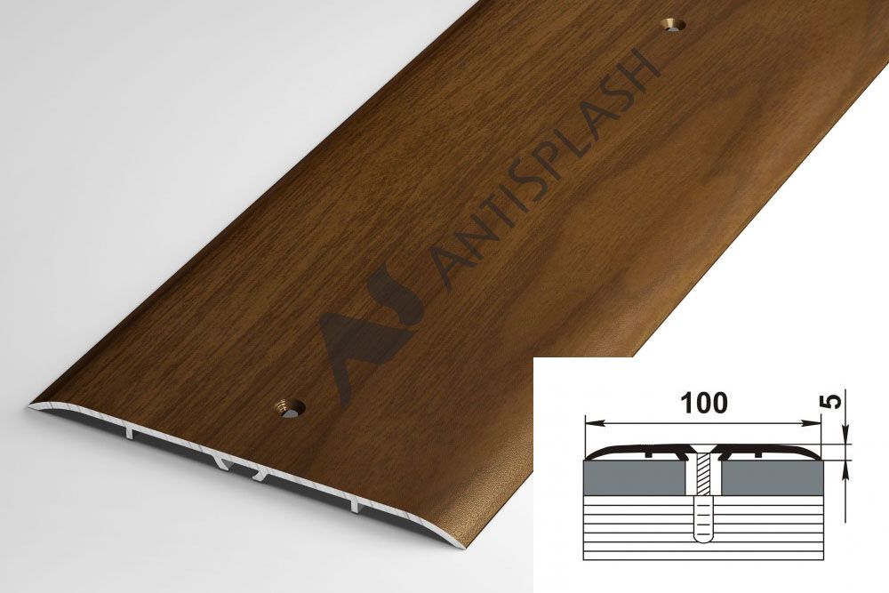 Порог алюминиевый  ПС-05 100x5x900 мм, венге