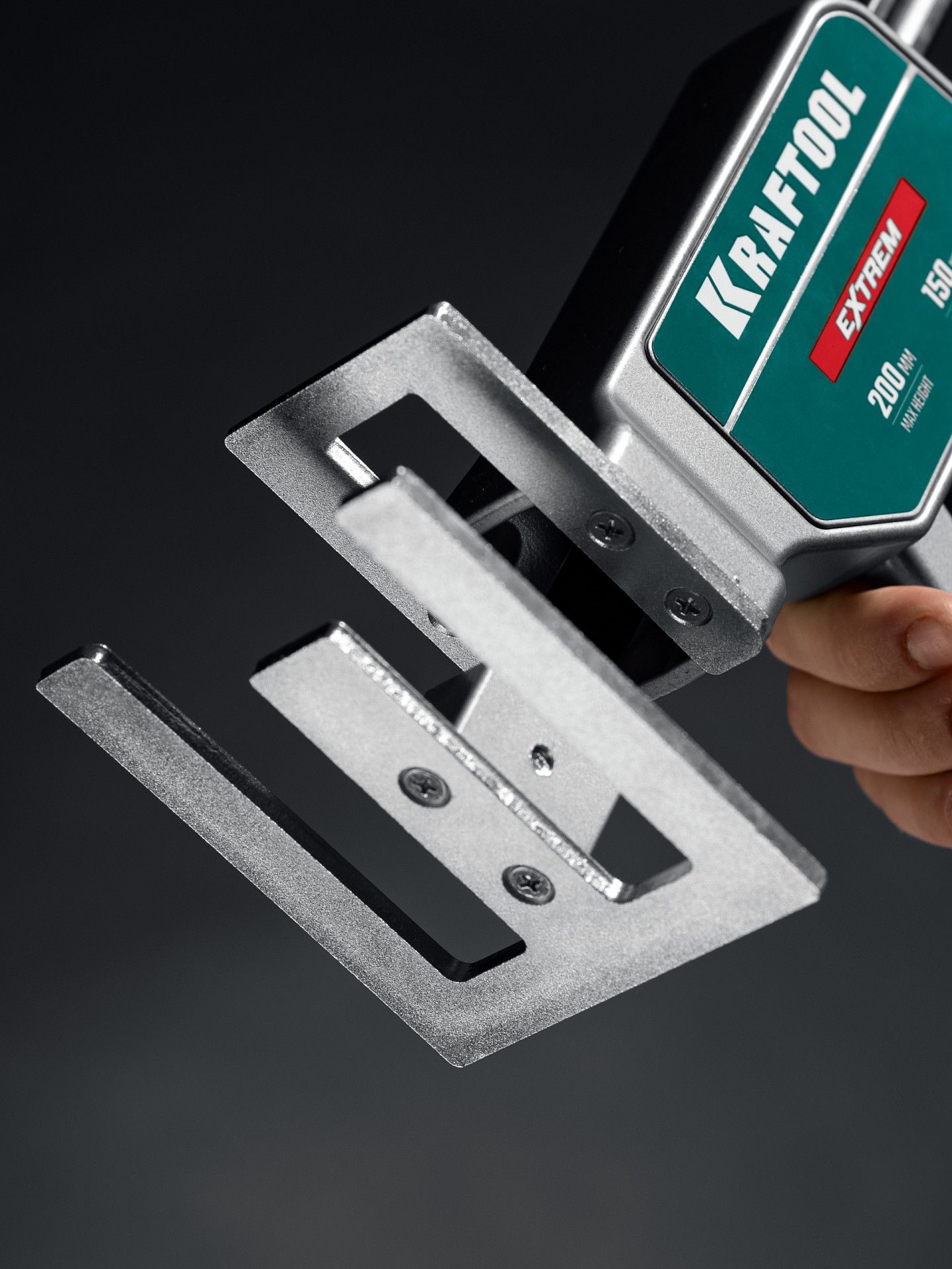 KRAFTOOL EXTREM 150 кг, 230 мм подъем, усиленный алюминиевый корпус, закаленная стальная рейка, подъемник универсальный (33263)