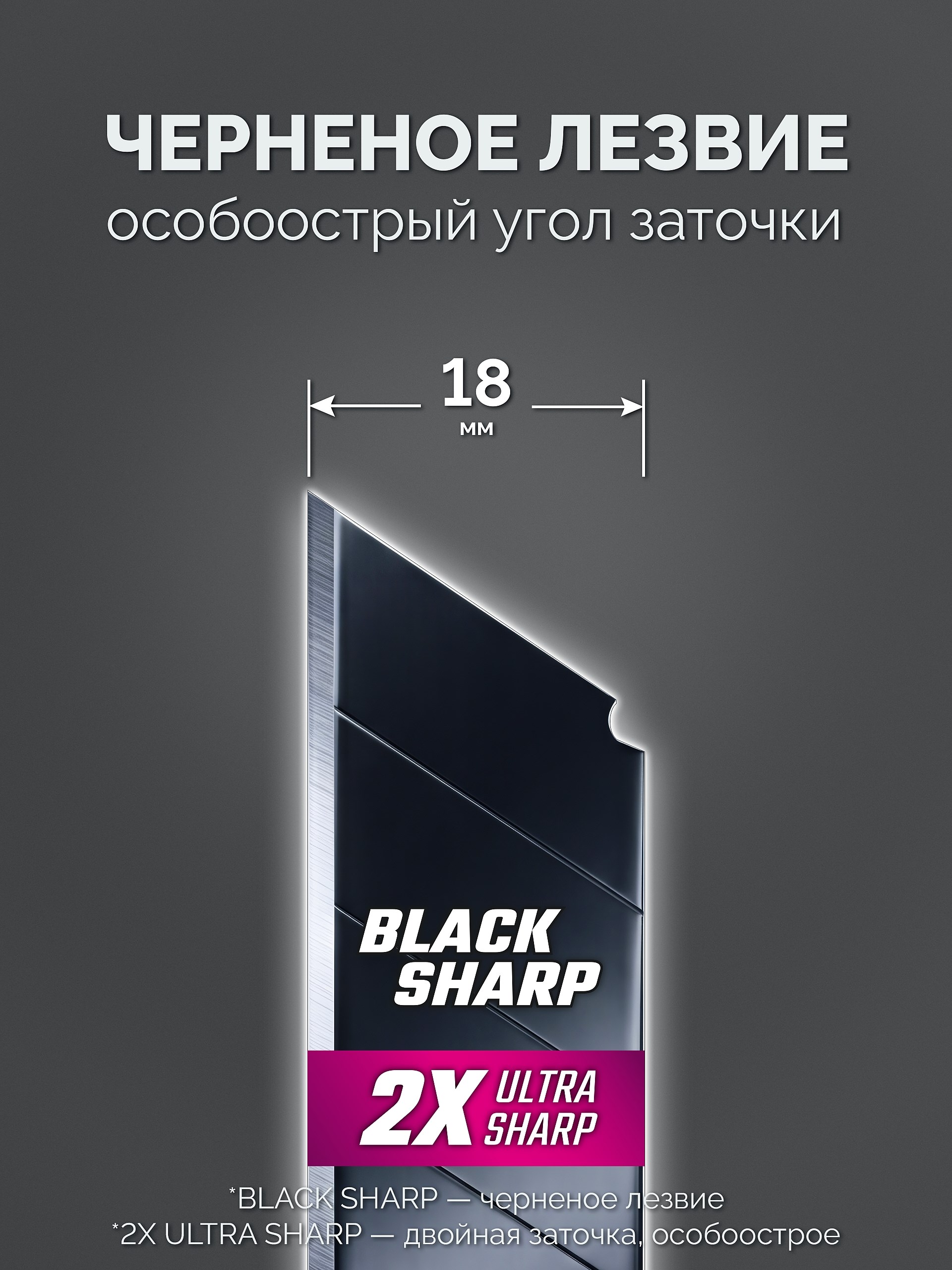STAYER COBRA Black, 18 мм, нож из АБС пластика, автостоп (0913)