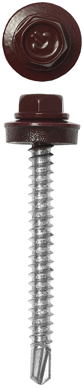 ЗУБР СКД 3005, 35 х 4.8 мм, тем.-красн., 1800 шт (10,1 кг.), кровельный саморез, Профессионал (4-300310-48-035-3005)