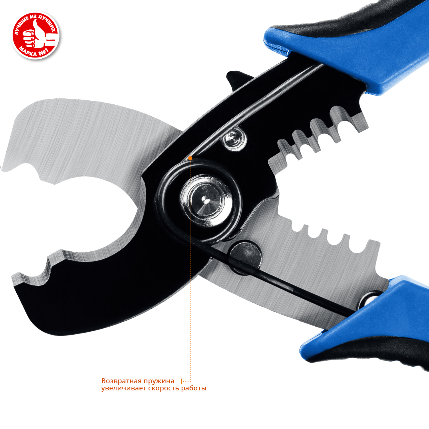 ЗУБР ХТ-10, 2 в 1, кабельные ножницы, Профессионал (22640)