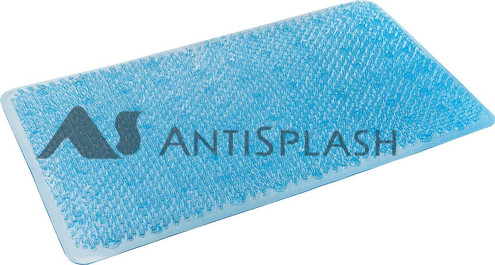 Коврик против скольжения "Травка"  36*65см, голубой