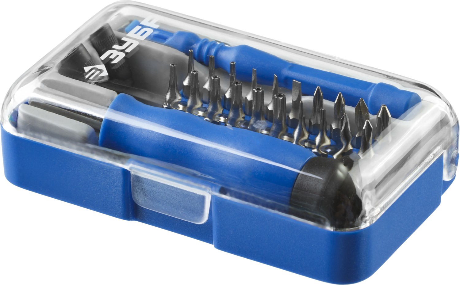 ЗУБР 24 предм., отвертка для точных работ с насадками, Профессионал (25648-H24)