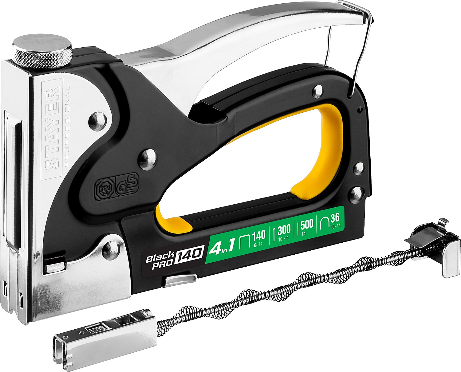 STAYER HERCULES-140, тип 140 (G/11/57) 20GA (6 - 14 мм)/36/300/500, стальной мощный степлер, Professional (31510)