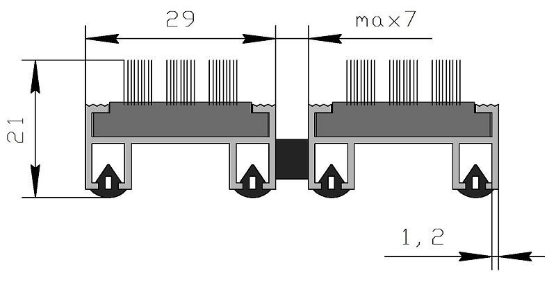 Привдерная решетка "Эконом" бруш