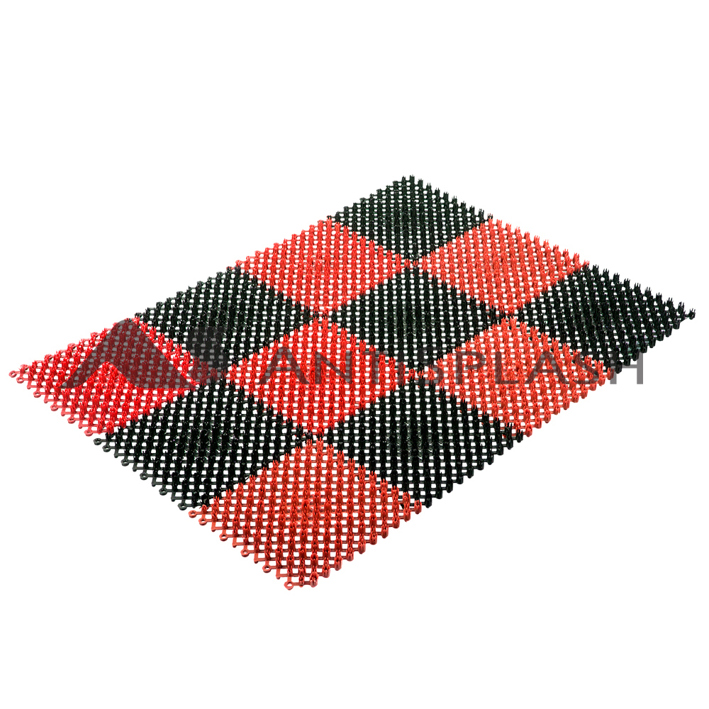 Коврик «Травка», 420х560 мм, черно-красный