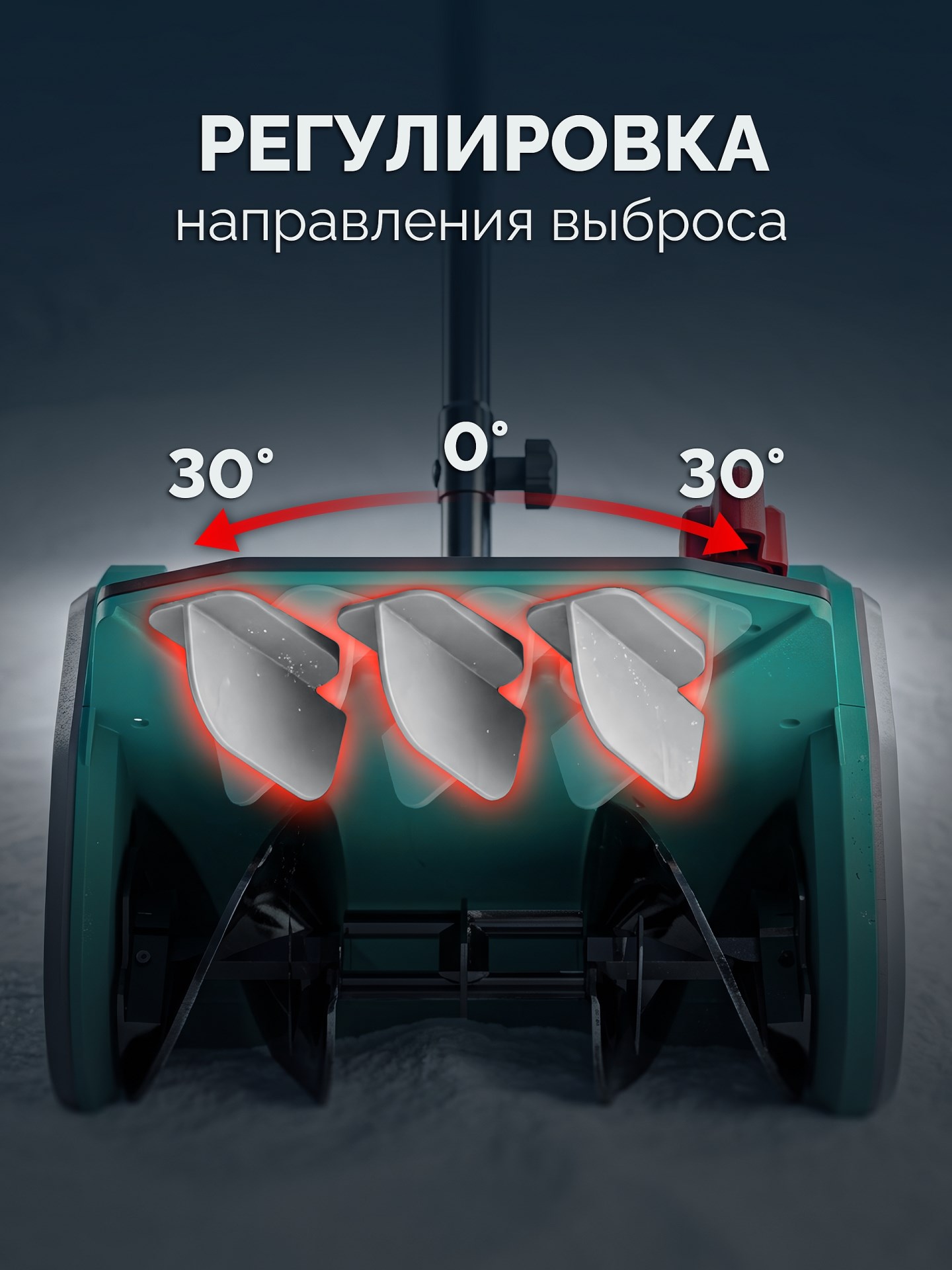 ЗУБР 20В, 33 см, 1 АКБ LMS (4 А·ч), лопата аккумуляторная (снегоуборщик) (СЛА-33-41)