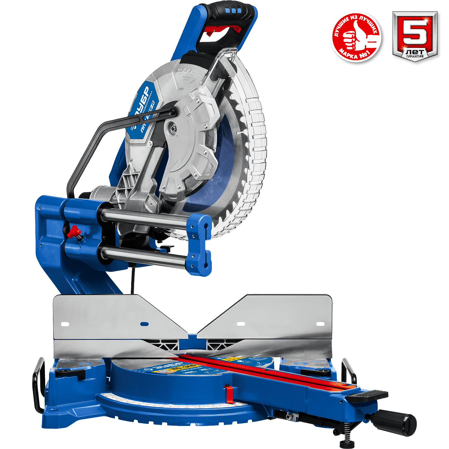 ЗУБР Профессионал ППТ-305-П пила торцовочная с протяжкой, d 305 х 30 мм, 2000 Вт