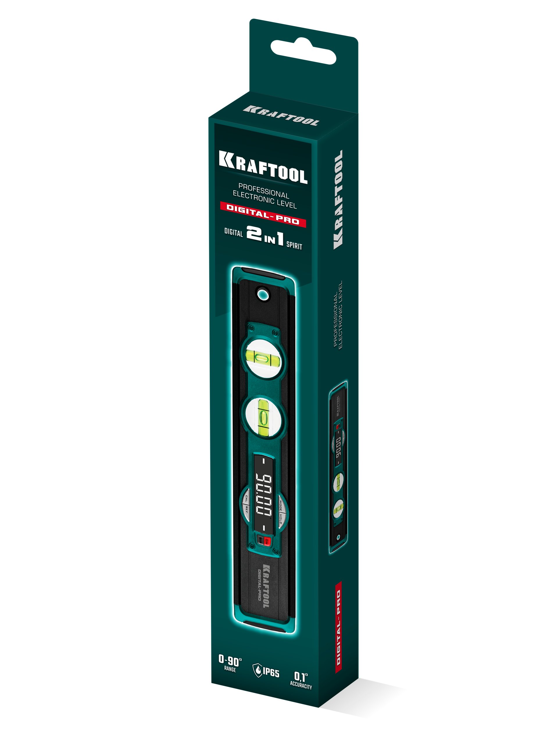 KRAFTOOL DIGITAL-PRO 0-90°, точность 0,05°, IP67, Электронный уровень-уклономер (34688)