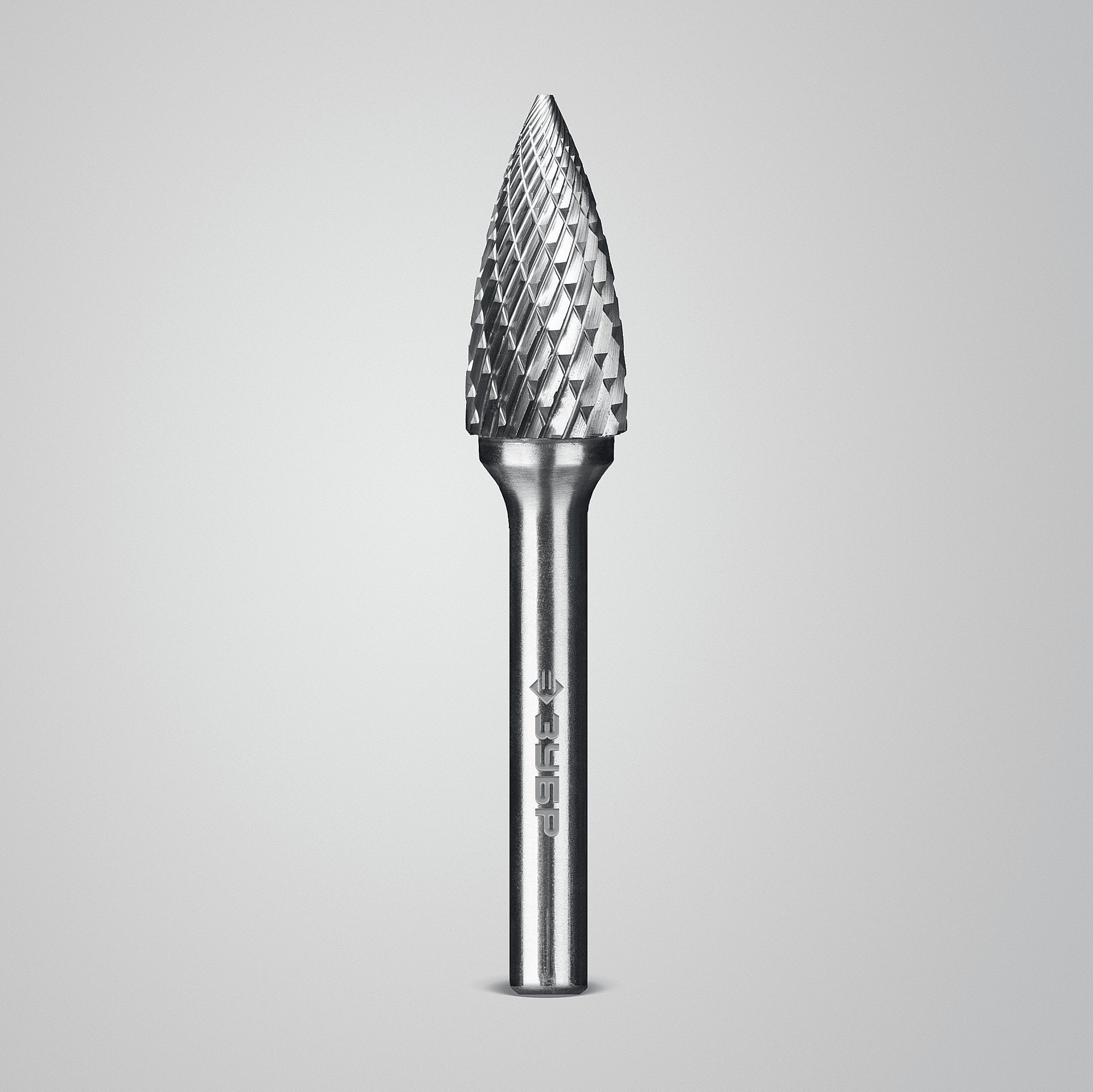 ЗУБР 12х25 мм, тип G (парабола с острым углом), хв-к 6 мм, твердосплавная борфреза, ПРОФЕССИОНАЛ (28806-12-25)