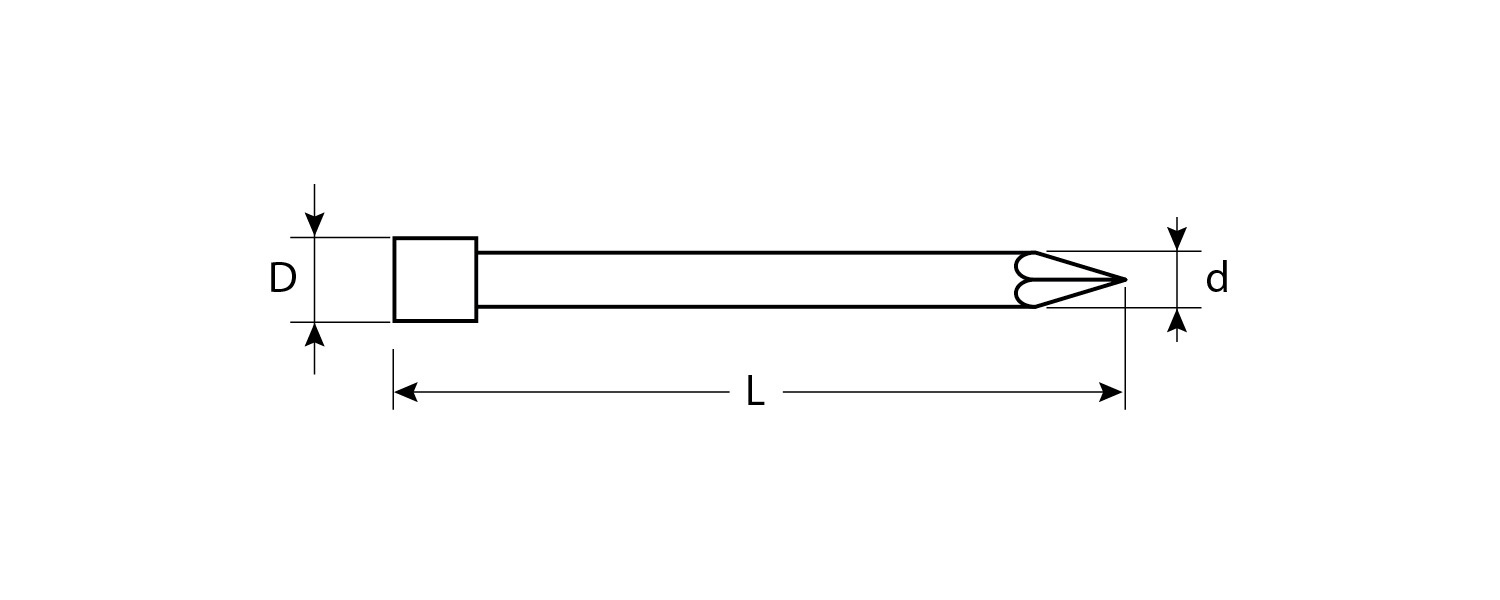 ЗУБР 50 x 1.8 мм, цинк, 100 г, финишные гвозди (305316-18-050)