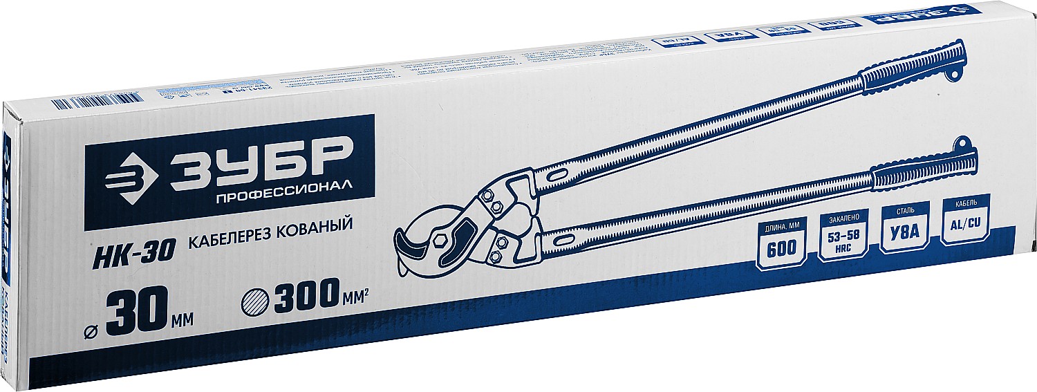 ЗУБР НК-30, d 30 мм, 600 мм, кабелерез, Профессионал (23341-60)