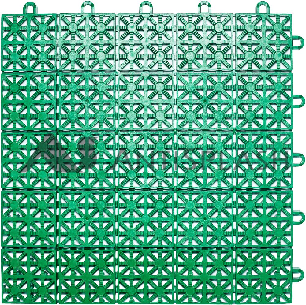 Универсальное пластиковое покрытие 333x333x16, зеленый